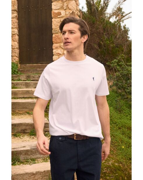T-Shirt à manches courtes en coton Kévin white
