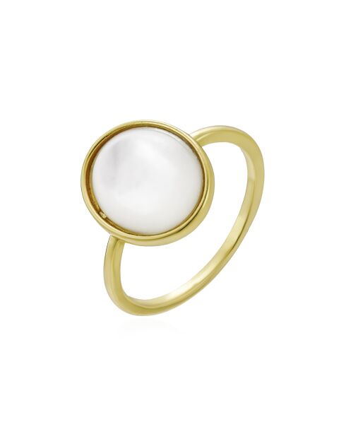 Anillo Madeleine de latón dorado