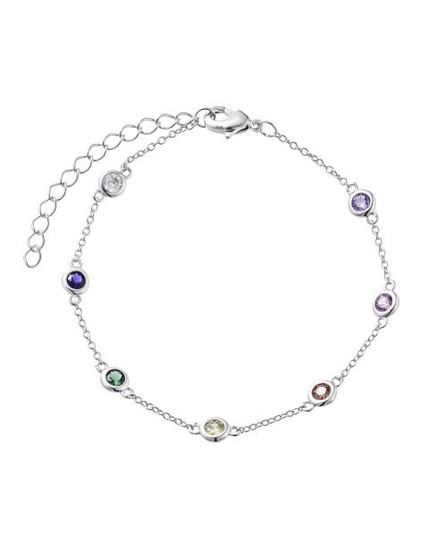 Renata S-armband in zilver-messing