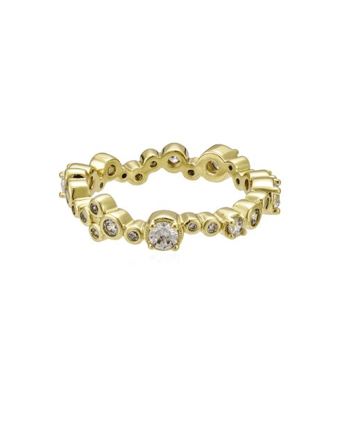 Anillo Margareth de latón dorado