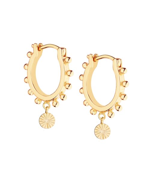 Ohrringe Livie aus goldfarbenem Messing