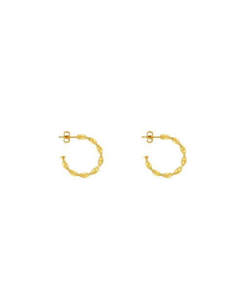 Pendientes Adrienne en oro y latón
