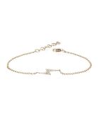 Pulsera Gwendoline de latón dorado