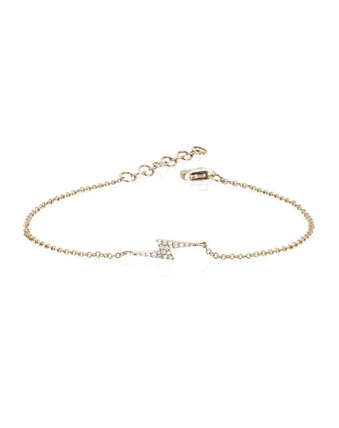 Pulsera Gwendoline de latón dorado