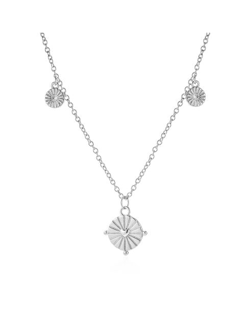 Collier Eugénie S en laiton argenté
