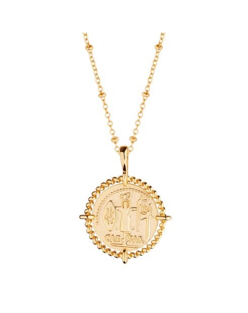 Collier Cléopatre en laiton doré