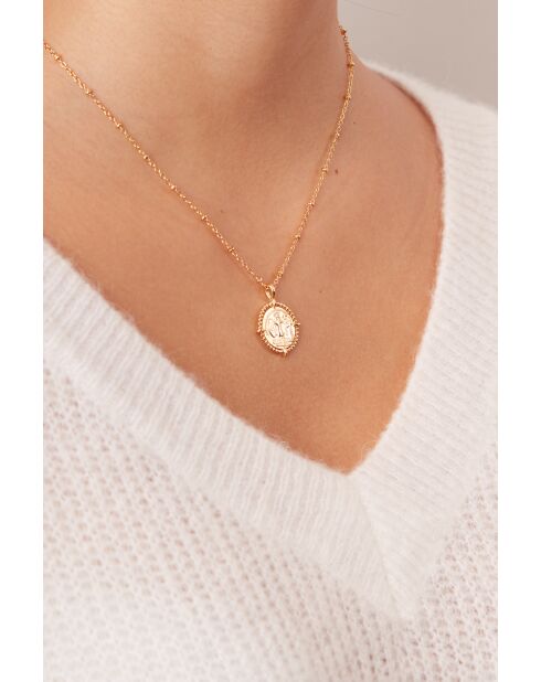 Collier Cléopatre en laiton doré