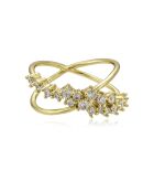 Anillo Simone de latón dorado