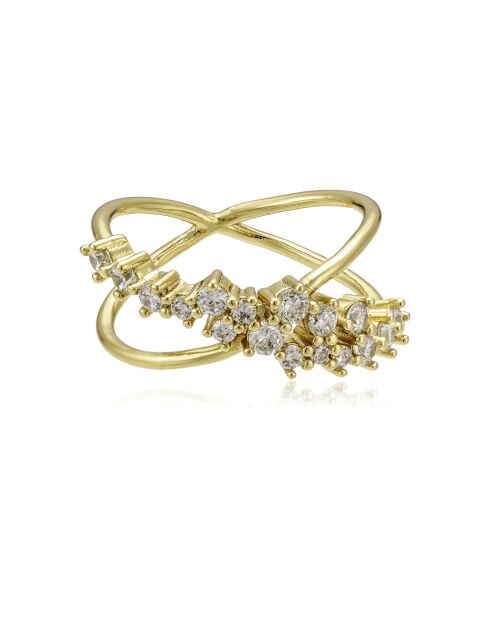 Anillo Simone de latón dorado