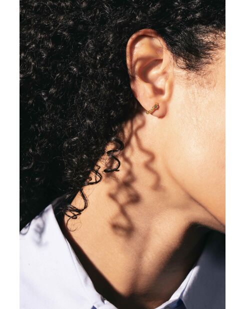 Boucles d'oreilles Malia en laiton dorées