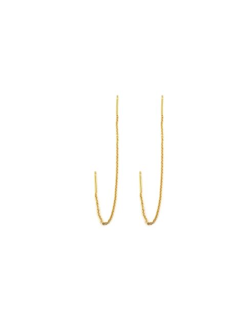 Pendientes Dora de latón dorado