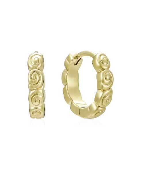 Boucles d'oreilles Abigail en laiton dorées
