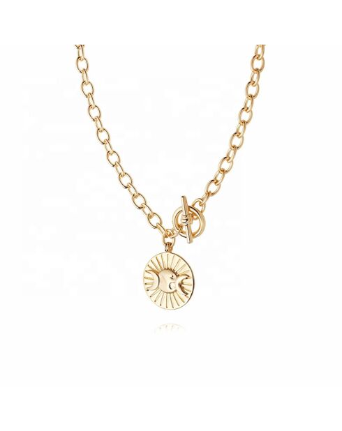 Collier Sally en laiton doré