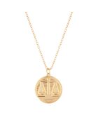 Collana LIBRA in ottone dorato