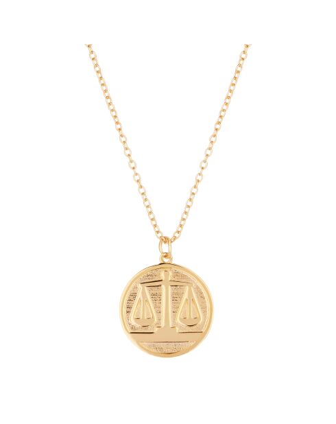LIBRA Halskette aus Goldmessing