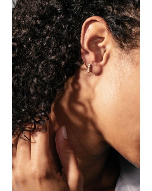 Boucles d'oreilles Evy en laiton dorées