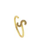 S-Ring aus Goldmessing