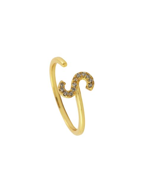 S-Ring aus Goldmessing