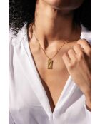 Collana Marjolaine in ottone dorato