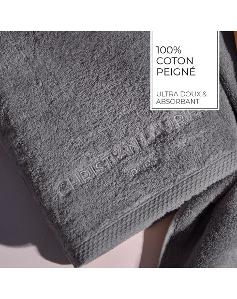 Gant de toilette coton peigné LT Oasis brun - 6x(15x21 cm)
