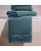 Gant de toilette coton peigné LT Oasis bleu de prusse - 6x(15x21 cm)