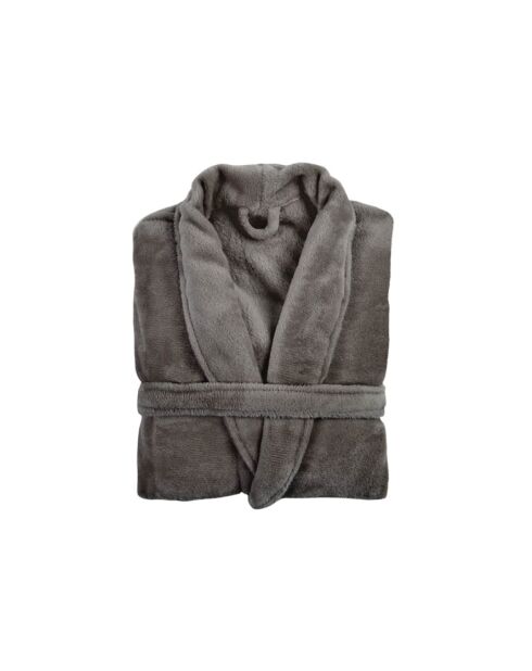 Robe de chambre polyester  grise