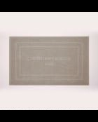 Alfombra de baño de algodón diseño 19 taupe - 60x100 cm