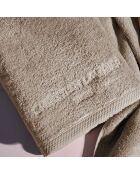 Gant de toilette coton peigné LT Oasis taupe - 6x(15x21 cm)