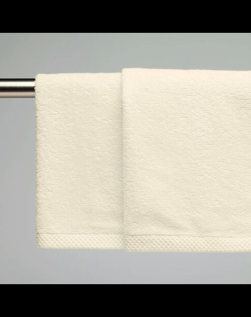 Asciugamani in cotone pettinato LT Oasis avorio - 2x (45x45 cm)