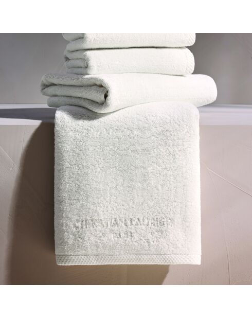 Gant de toilette coton peigné LT Oasis blanc - 6x(15x21 cm)