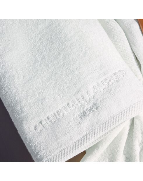 Gant de toilette coton peigné LT Oasis blanc - 6x(15x21 cm)