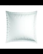 Set de 2 taies d'oreiller satin de coton Biarritz bleu foncé/blanc