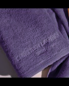 Asciugamano + telo da bagno in cotone pettinato viola LT Oasis - 2x (50x100 cm)