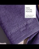 Asciugamano + telo da bagno in cotone pettinato viola LT Oasis - 2x (50x100 cm)