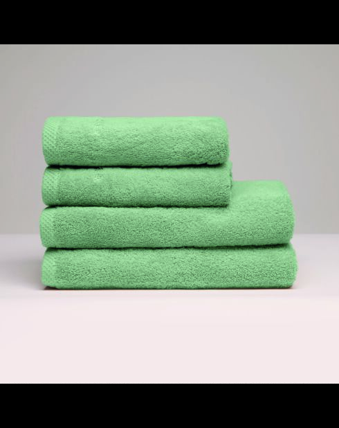LT Oasis Handtuch aus gekämmter Baumwolle und Badetuch Salbeigrün - 2x (50x100 cm)