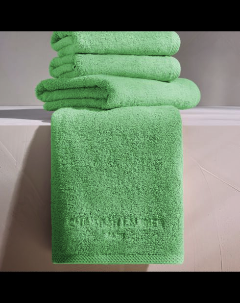 LT Oasis Handtuch aus gekämmter Baumwolle und Badetuch Salbeigrün - 2x (50x100 cm)