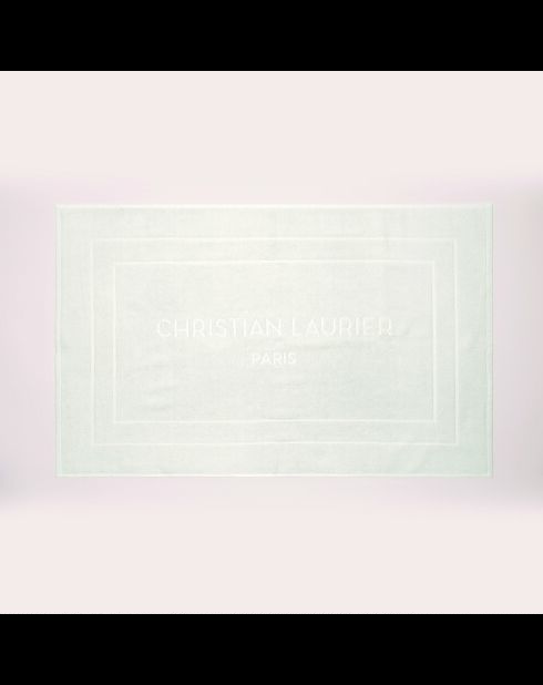 Alfombra de baño de algodón diseño 19 blanca - 60x100 cm