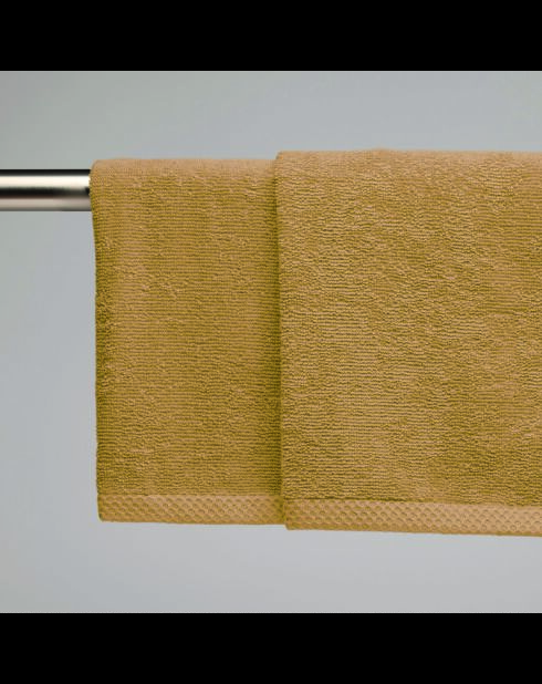 Asciugamani in cotone pettinato LT Oasis giallo senape - 2x (45x45 cm)