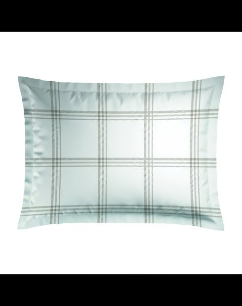 Taie d'oreiller satin de coton Apolline taupe - 2x(50x70 cm)