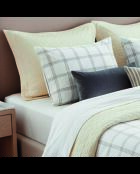 Taie d'oreiller satin de coton Apolline taupe - 2x(50x70 cm)