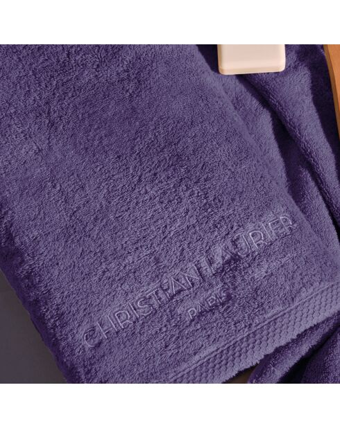 Gant de toilette coton peigné LT Oasis mauve - 6x(15x21 cm)