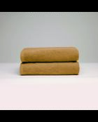 Asciugamano da bagno LT Oasis in cotone pettinato giallo senape - 2x (70x140 cm)