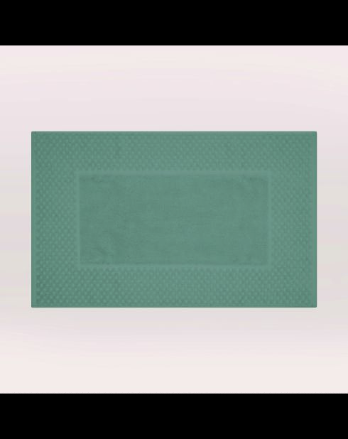 Tappeto da bagno di design in cotone 18 verde bottiglia - 50x70 cm