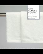 Asciugamani bianchi in cotone pettinato LT Oasis - 2x (45x45 cm)