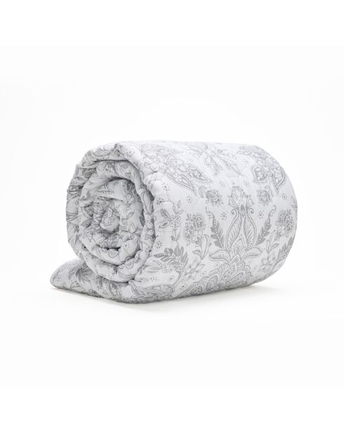 Couvre-lit satin de coton Élégance persane beige - 220x250 cm