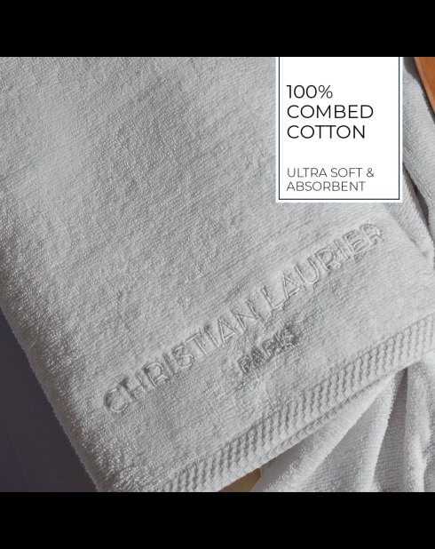 Serviette coton peigné LT Oasis sable - 2x(50x100 cm)