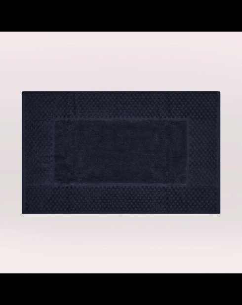 Designer-Badematte aus Baumwolle 18 dunkelgrau - 50x70 cm