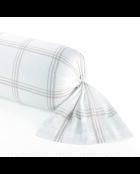 Taie de traversin satin de coton Apolline taupe - 43x210 cm