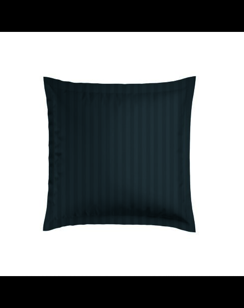 Set de 2 taies d'oreiller satin de coton rayure tissé dobby Jacquard gris 03