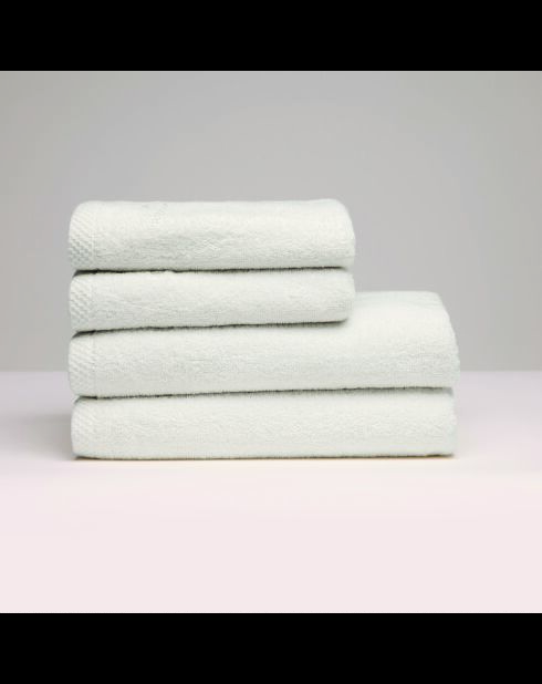 LT Oasis weißes Handtuch aus gekämmter Baumwolle und Badetuch — 2 x (50 x 100 cm) + 2 x (70 x 140 cm)